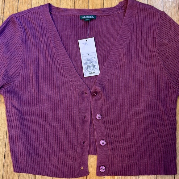 Dark Mauve Wild Fable Sweater NWT - Picture 5 of 7